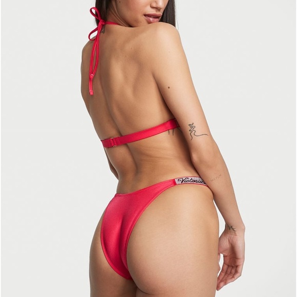 2 PC Victoria's Secret Swim
Shine Strap Brazilian Bikini Bottom & Bombshell top - Picture 4 of 8